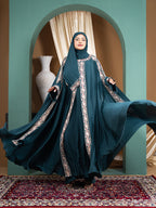 Luxury Gown Style Double Part Abaya with Inner & Hijab