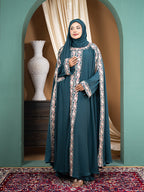 Luxury Gown Style Double Part Abaya with Inner & Hijab