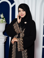 Double Extra Koti Abaya with Matching Hijab